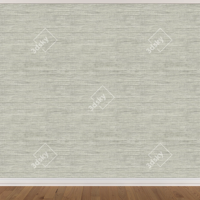 Seamless Wallpaper Set in 3 Colors 3D model image 4