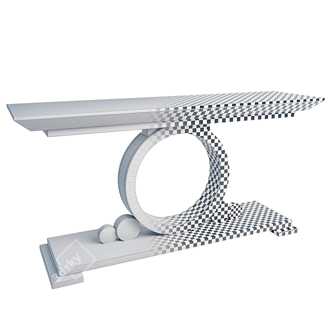 Galliano Art Deco Console: Elegant Italian Design 3D model image 5