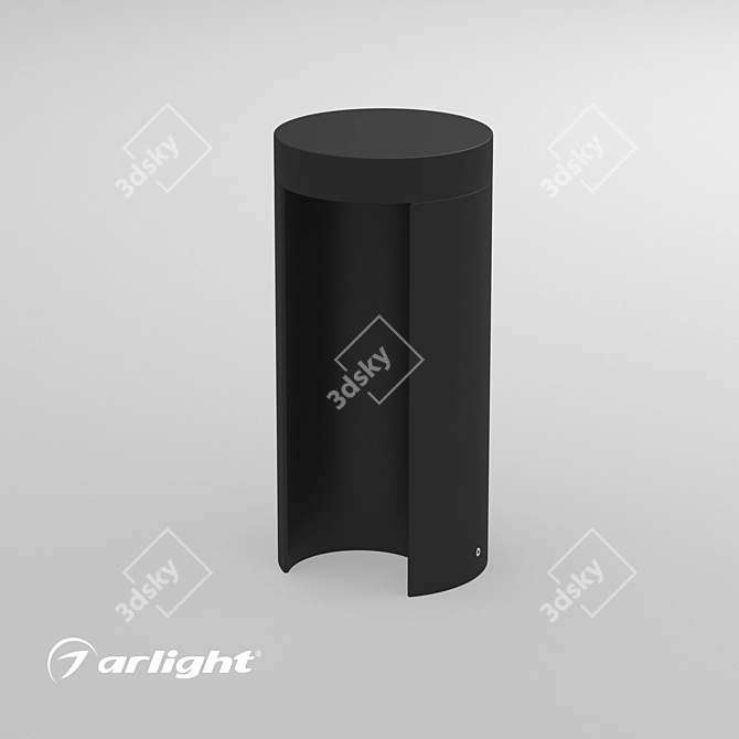 Outdoor LED Pathway Light - Black 3D model image 2