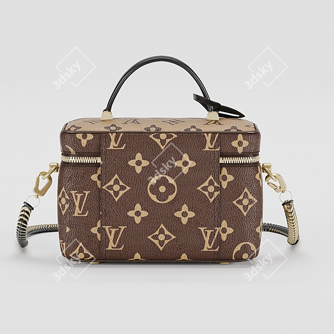 Luxurious Louis Vuitton Vanity PM: Timeless Elegance 3D model image 2