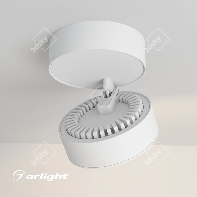 Adjustable Surface Mount Ceiling Lamp 3D model image 4