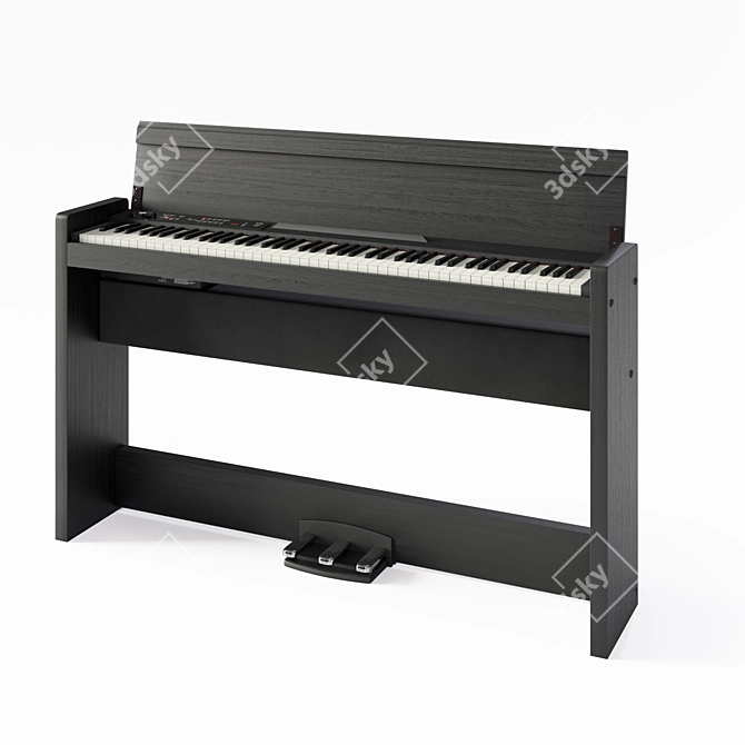 Korg LP-380: Compact Digital Piano 3D model image 2