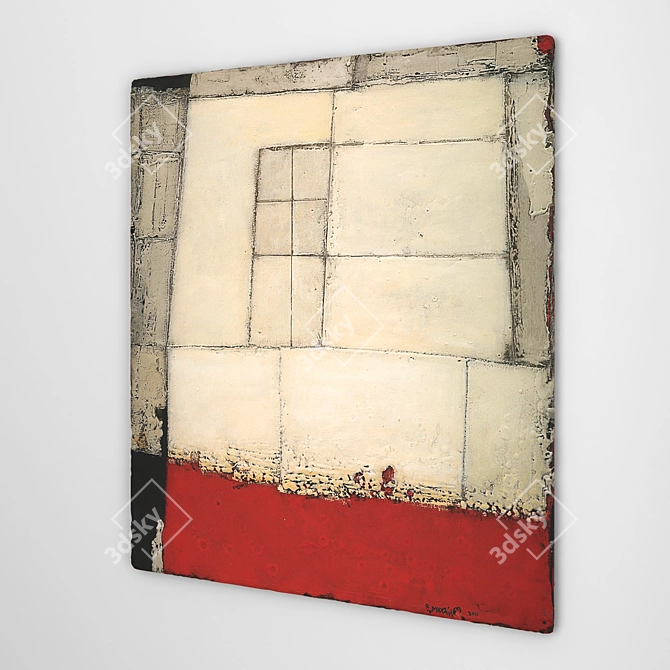 Abstract Florentine Motif 82: Painting by Vyacheslav Mikhailov 3D model image 6