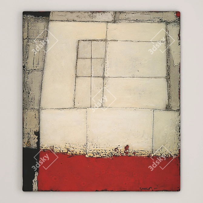 Abstract Florentine Motif 82: Painting by Vyacheslav Mikhailov 3D model image 7