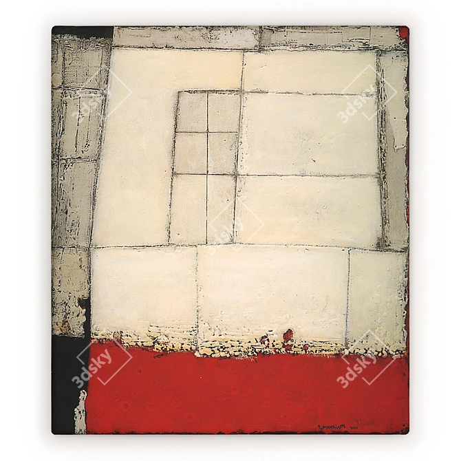 Abstract Florentine Motif 82: Painting by Vyacheslav Mikhailov 3D model image 10