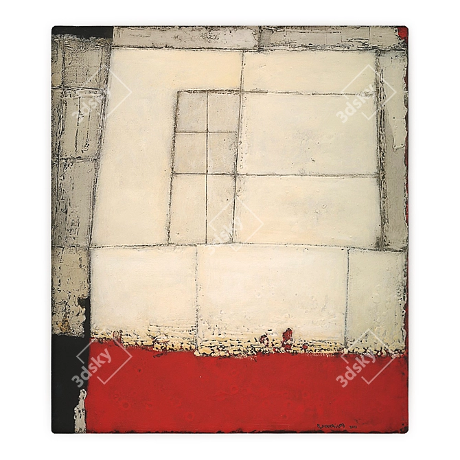 Abstract Florentine Motif 82: Painting by Vyacheslav Mikhailov 3D model image 13