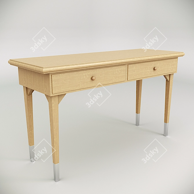 Elegant Classic Work Table 3D model image 1