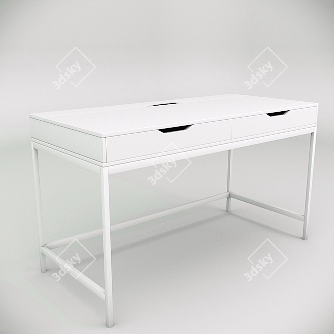 Modern Alex Table with Cable Management 3D model image 3