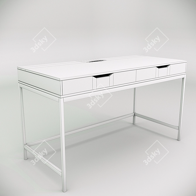 Modern Alex Table with Cable Management 3D model image 6