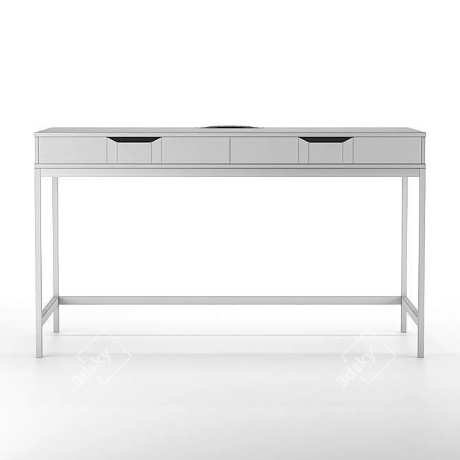 Modern Alex Table with Cable Management 3D model image 2