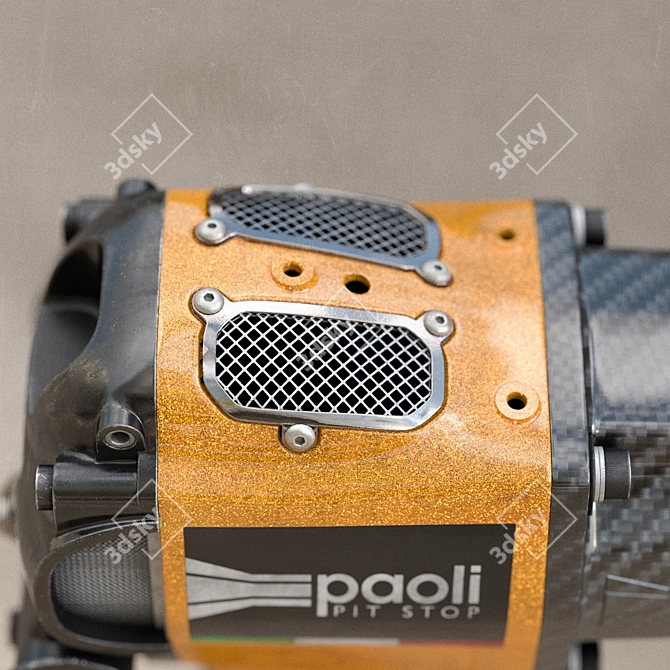 Paoli Hurricane: The Ultimate Racing Wheel Gun 3D model image 4