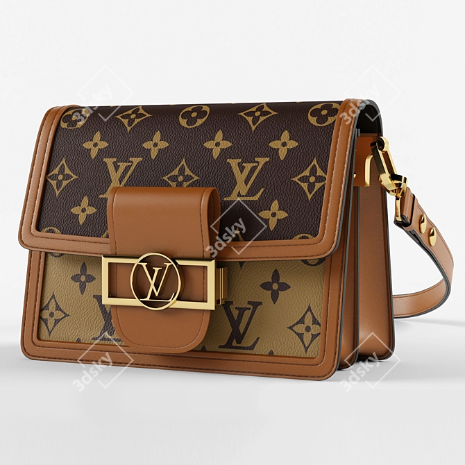 LV Mini Dauphine: Luxury Summer Accessory 3D model image 1