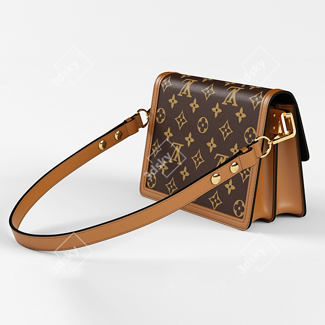 LV Mini Dauphine: Luxury Summer Accessory 3D model image 2