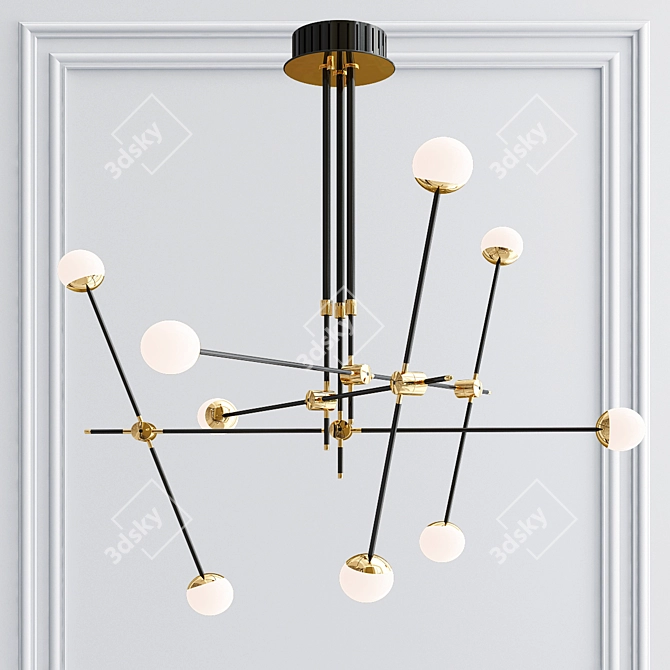 Sophisticated Pendant Light: BULLARUM ST-9 3D model image 1