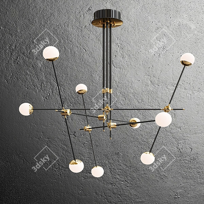 Sophisticated Pendant Light: BULLARUM ST-9 3D model image 2