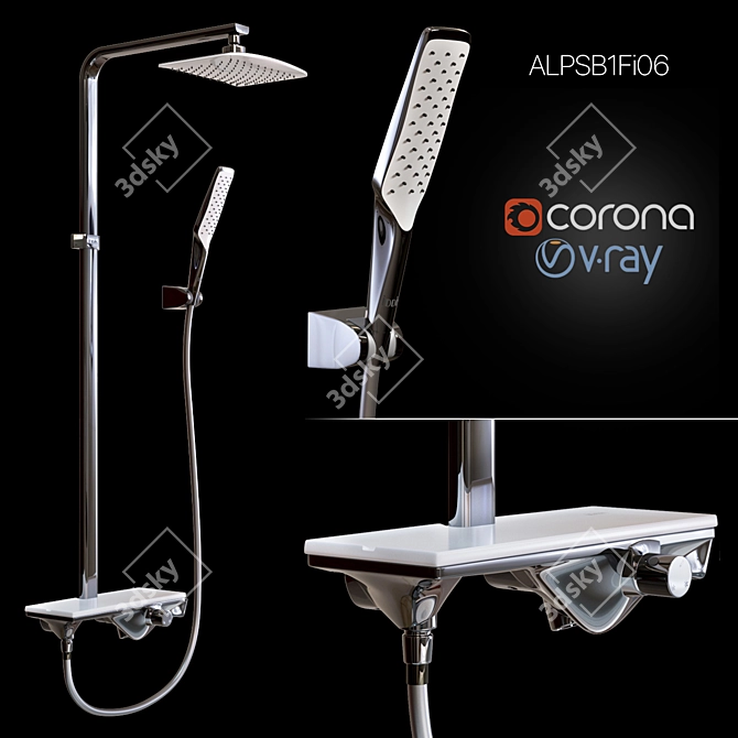 IDDIS ALPSB1Fi06 Shower System 3D model image 1