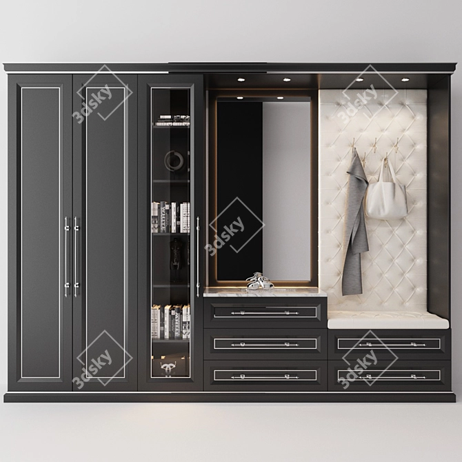 Custom Hallway Organizer | 3450x2600x500 mm 3D model image 1