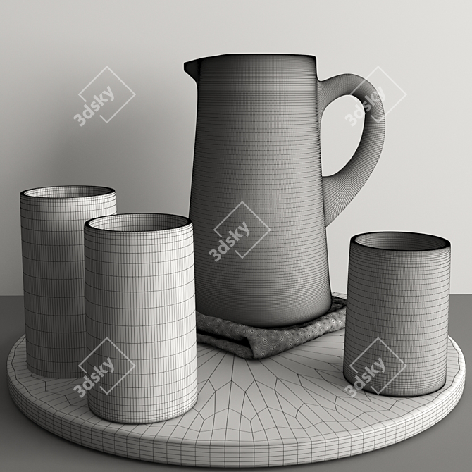  Refreshing Lemon Drink - 3D Model 3D model image 4