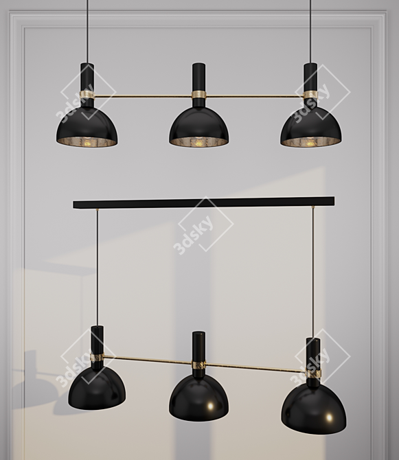 Sleek & Stylish Larry Lamp 3D model image 1