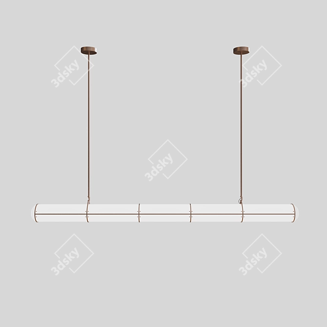 Endless Straight Pendant - 5 Units 3D model image 2