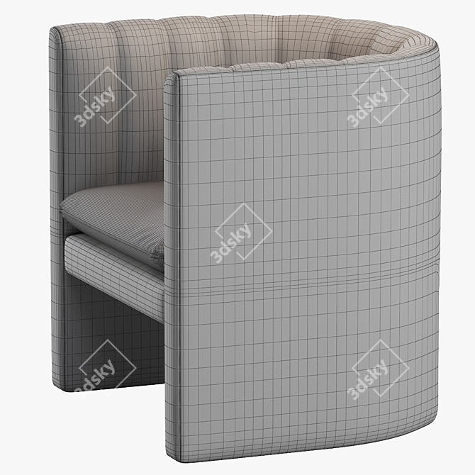 Cozy Comfort Lounge Chair 3D model image 4