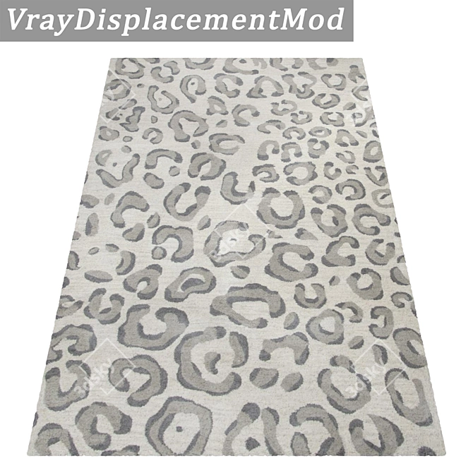 Versatile 3-Piece Carpet Set 3D model image 3