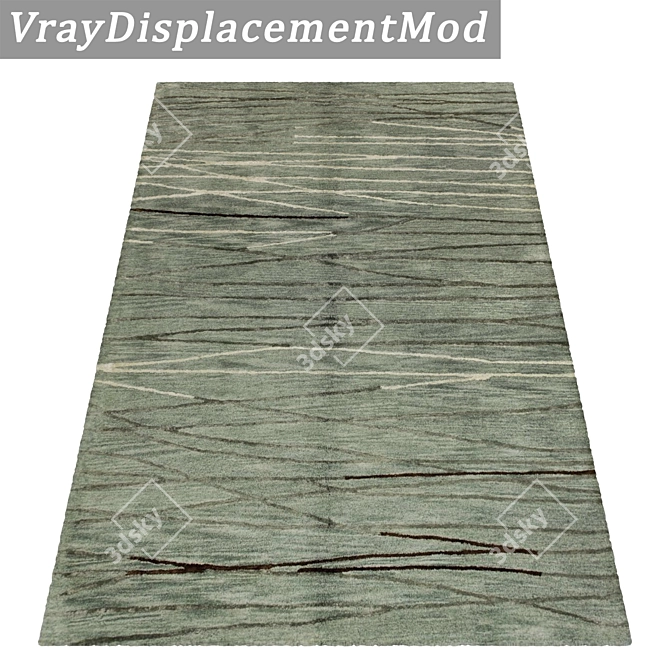 Premium Set of 3 High-Quality Carpets 3D model image 3