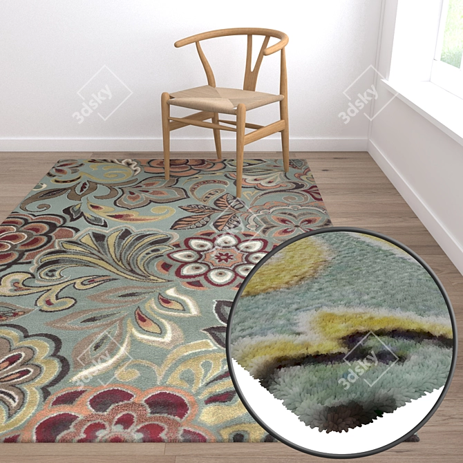 Luxury Carpet Set | High-Quality Textures 3D model image 5