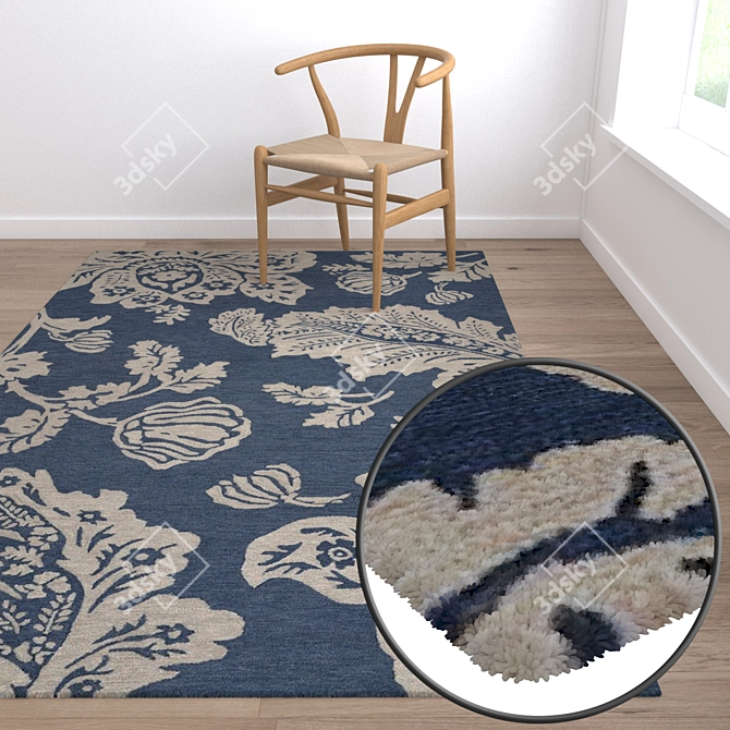 Luxury Carpet Set: Premium Quality, Multiple Variants 3D model image 5