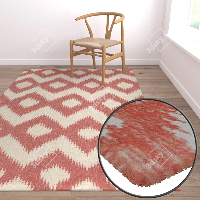 High Quality Carpet Set 3D model image 5