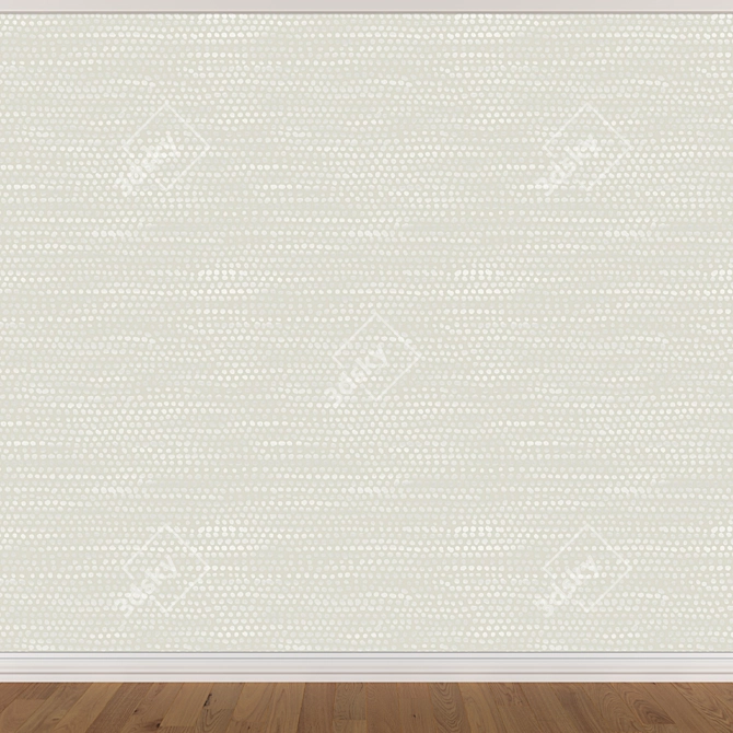 Seamless Wallpaper Set: 3 Colors 3D model image 2