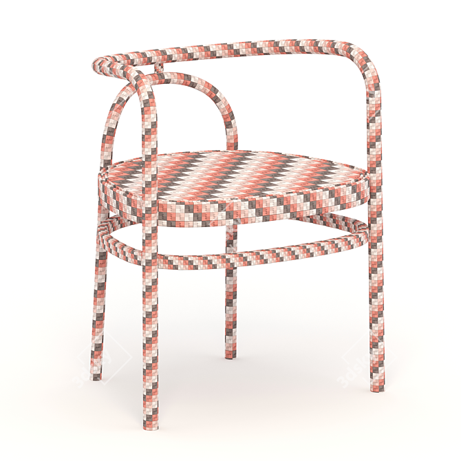 Mod Chair: Modern Stool Seating 3D model image 2