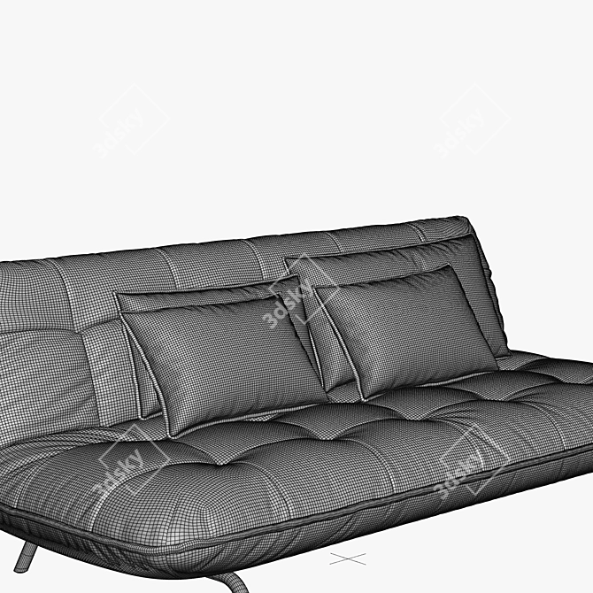 Modern Loft Sofa with Sleep Function 3D model image 3