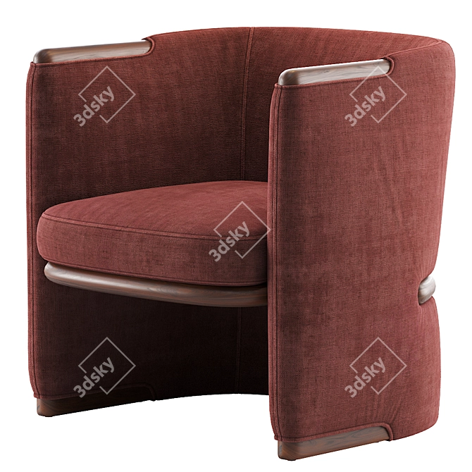 Opus Luxury Armchair: Elegant Design 3D model image 4