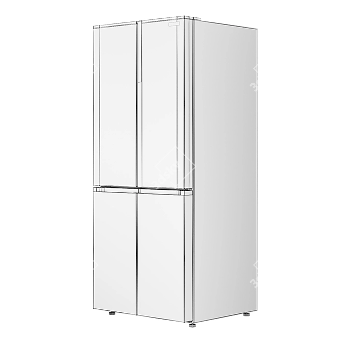 Samsung RF5500 RF50K5920S8 Refrigerator 3D model image 5