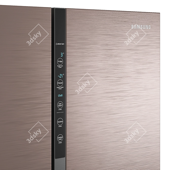 Premium Samsung RF5500 RF50K5961DP Refrigerator 3D model image 4