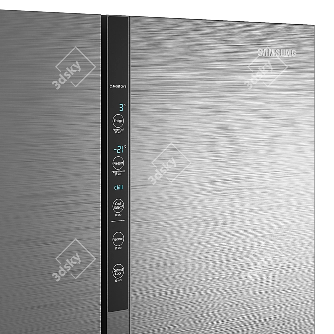 Samsung RF5500K RF50N5861B1 Refrigerator. 795x745x1920 Dimensions. 3ds Max + 3D model image 4