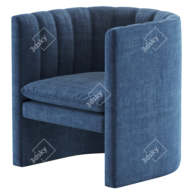 Relaxation Station: Comfy Loafer Chair 3D model image 3