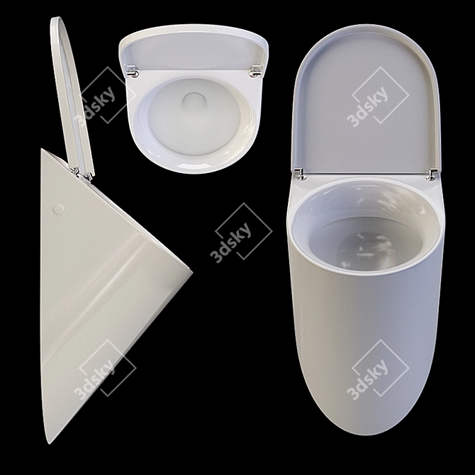 Catalano Urinal with Lid 3D model image 2