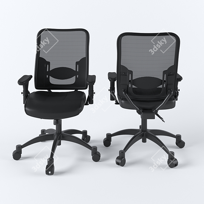 Ultimate Comfort Executive Chair 3D model image 3