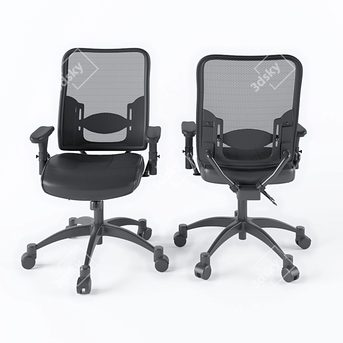 Ultimate Comfort Executive Chair 3D model image 6