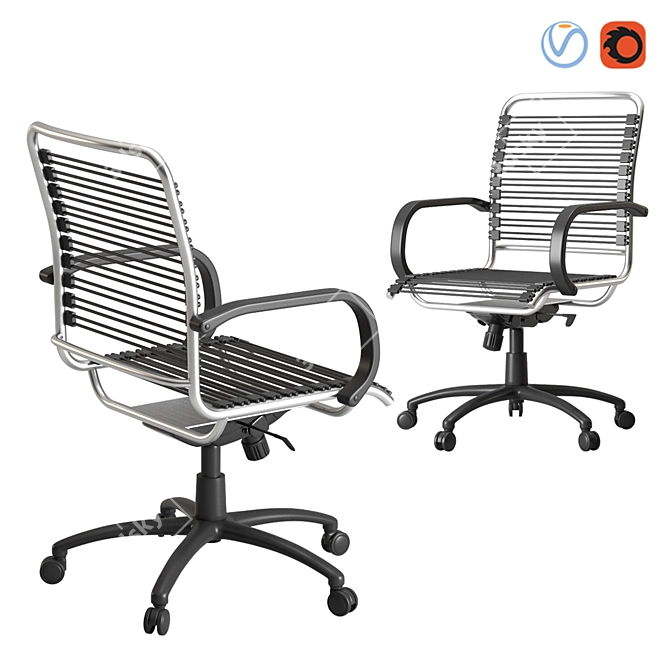 Bradley Ergonomic Office Chair - High Quality Design 3D model image 2