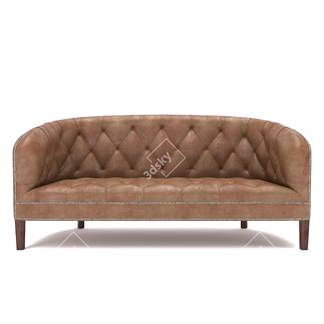 Sophisticated Burghley Sofa - Classic and Modern Design 3D model image 1