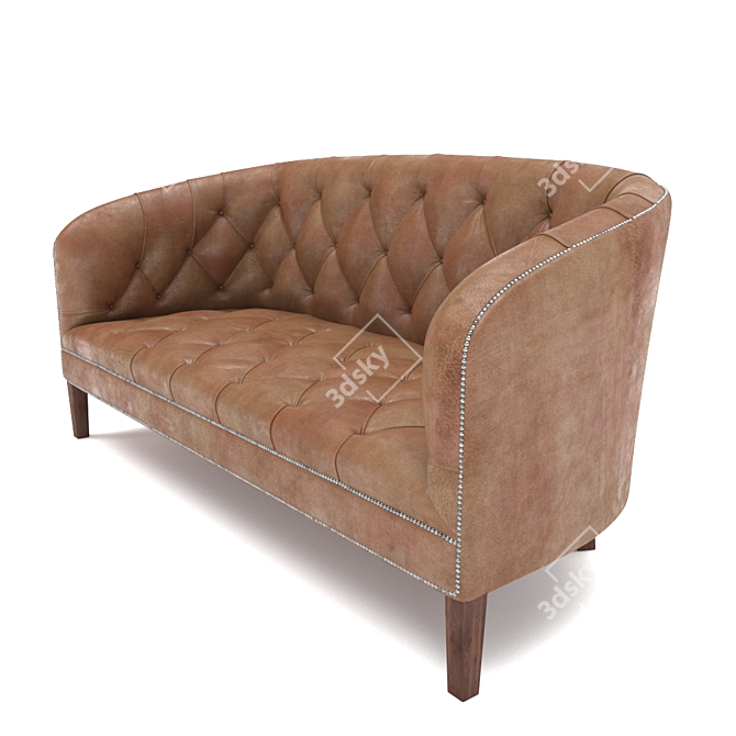 Sophisticated Burghley Sofa - Classic and Modern Design 3D model image 2