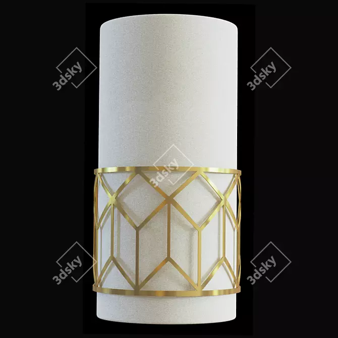 Maytoni Messina Gold Wall Lamp 3D model image 1