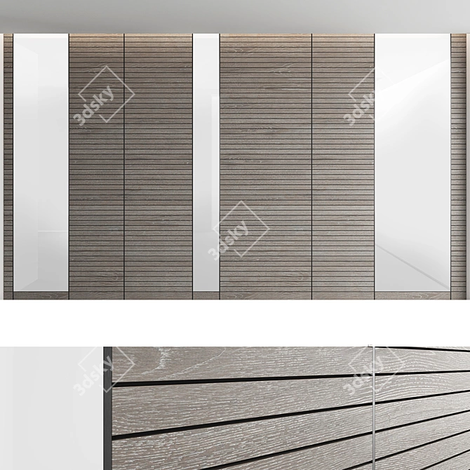 Decorative Wall Panel Set 3D model image 3