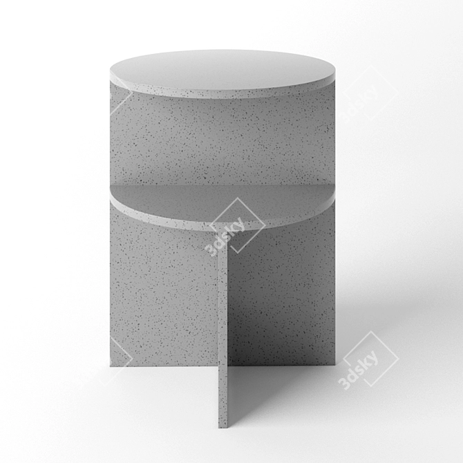 Title: Muuto Halves Modern Side Table 3D model image 3