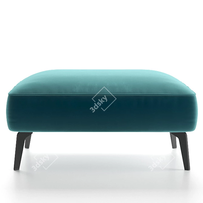 Amsterdam Pouf: Stylish and Comfortable Solution 3D model image 2