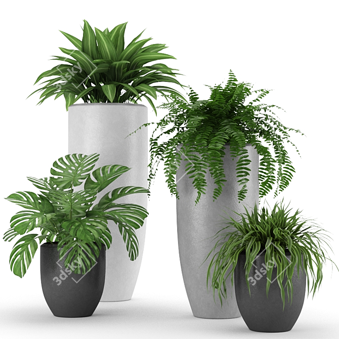 Lush Greenery Collection 3D model image 1