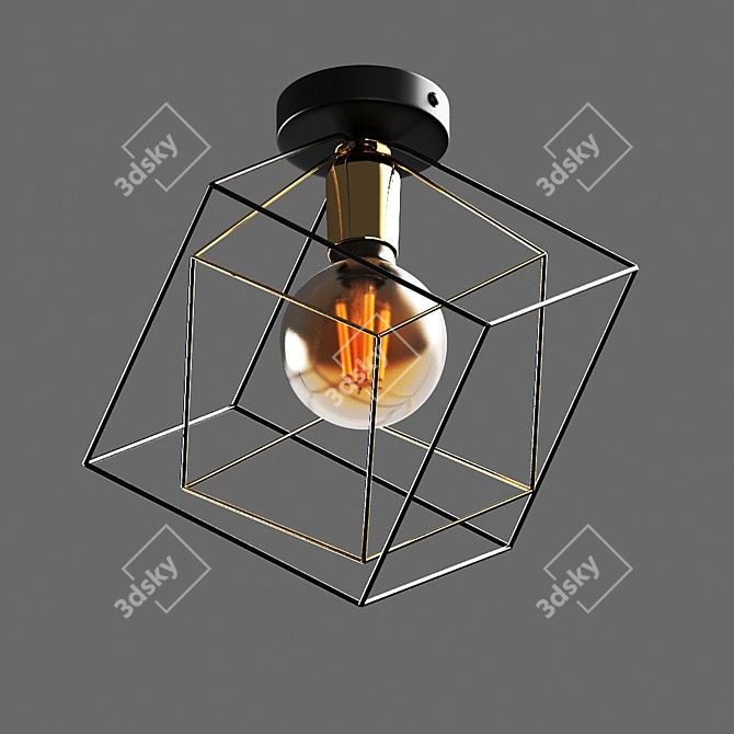 Alambre Ceiling Lamp - Versatile and Stylish 3D model image 2